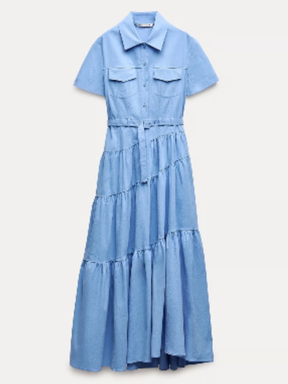 Zara Poplin Belted Shirtdress XXL
